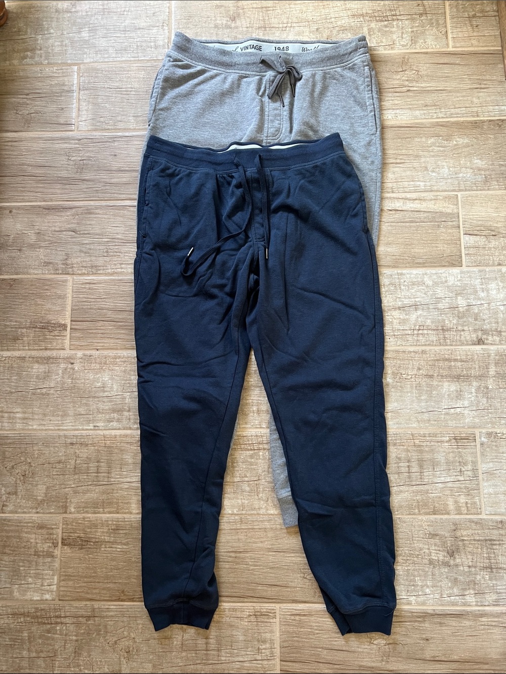 Weatherproof Navy & Gray Men's Jogger Sweatpants Duo